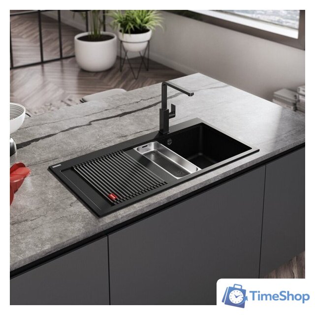 Кухонная мойка Franke Mythos MTG 611-100 114.0743.108 (оникс) - Изображение №3 — Интернет-магазин Time-Shop