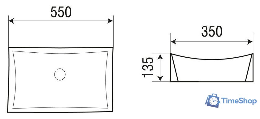 Умывальник WeltWasser Elbach 1002 - Изображение №4 — Интернет-магазин Time-Shop