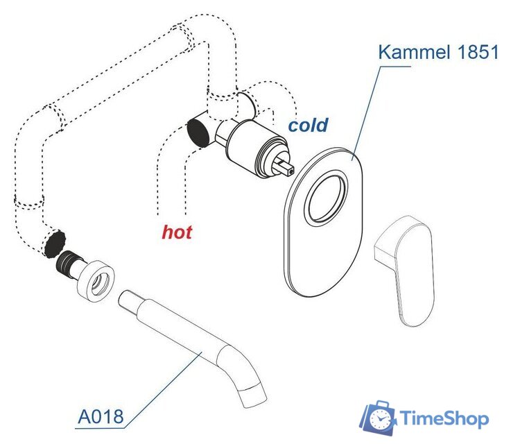 Комплект смесителей Wasserkraft A18583 - Изображение №2 — Интернет-магазин Time-Shop