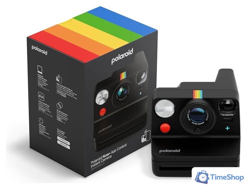 Фотоаппарат Polaroid Now+ Instant Camera Generation 3 (черный) - Изображение №3 — Интернет-магазин Time-Shop