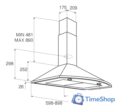 Кухонная вытяжка Jetair Jenny TC-S 60 INX-10 (PRF0011142) - Изображение №3 — Интернет-магазин Time-Shop