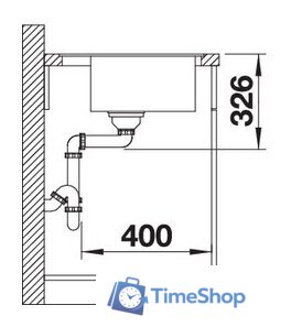 Кухонная мойка Blanco Zenar 45 S-F (правая, кофе) - Изображение №4 — Интернет-магазин Time-Shop