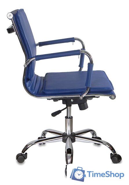 Офисное кресло Бюрократ CH-993-Low/Blue (синий) - Изображение №3 — Интернет-магазин Time-Shop