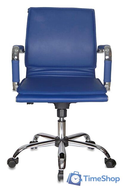 Офисное кресло Бюрократ CH-993-Low/Blue (синий) - Изображение №2 — Интернет-магазин Time-Shop