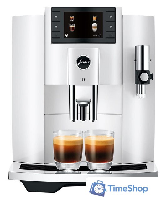 Кофемашина JURA E8 Piano White EC 15585 - Изображение №1 — Интернет-магазин Time-Shop