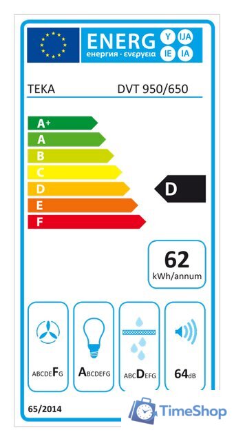 Кухонная вытяжка TEKA DVT 950 (белый) [40483522] - Изображение №2 — Интернет-магазин Time-Shop