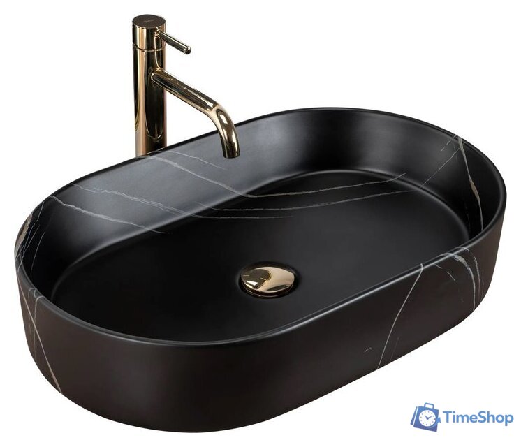 Умывальник Rea Nadia 60 Black Stone Matt REA-U8565 - Изображение №1 — Интернет-магазин Time-Shop