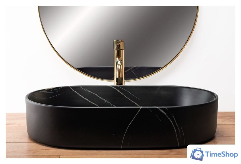 Умывальник Rea Nadia 60 Black Stone Matt REA-U8565 - Изображение №3 — Интернет-магазин Time-Shop