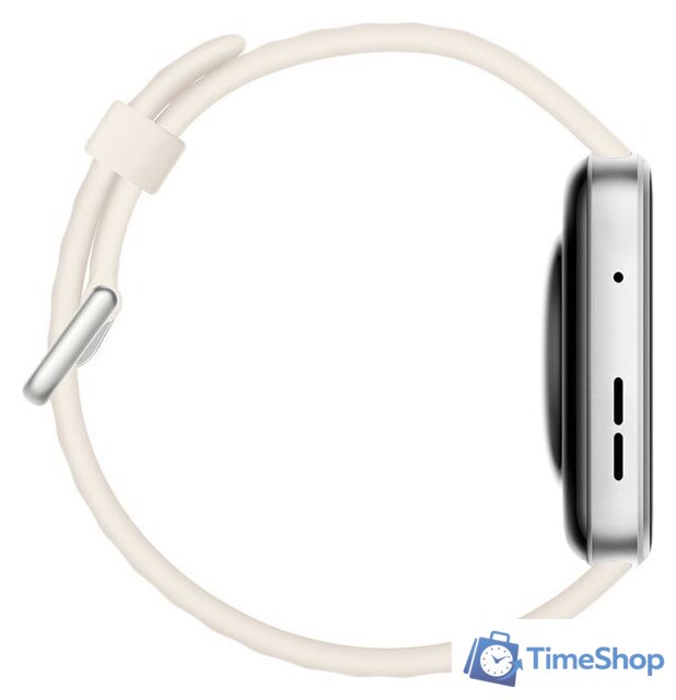 Умные часы Huawei Watch FIT 4 (серебристый, с бежевым силиконовым ремешком, международная версия) - Изображение №6 — Интернет-магазин Time-Shop