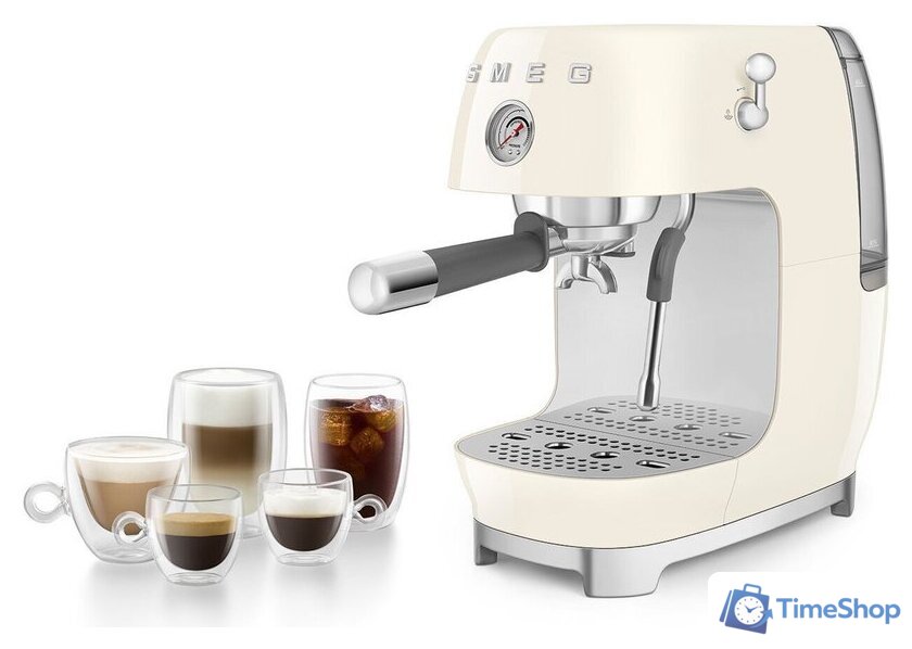 Рожковая кофеварка Smeg ECF03CREU - Изображение №8 — Интернет-магазин Time-Shop