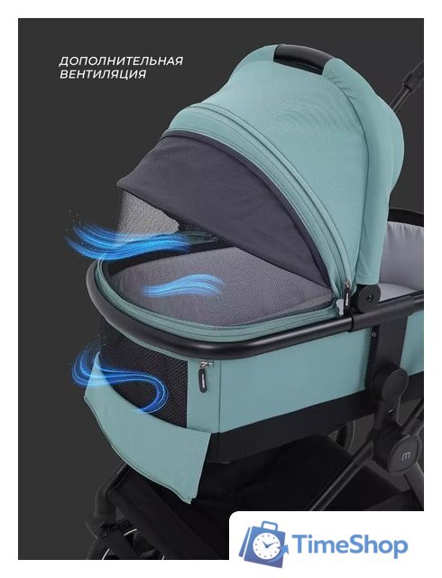Универсальная коляска MOWbaby Amber MB068 (3 в 1, мятный) - Изображение №52 — Интернет-магазин Time-Shop