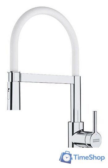 Смеситель Franke Lina Semi-pro 115.0626.088 (хром/белый) - Изображение №1 — Интернет-магазин Time-Shop