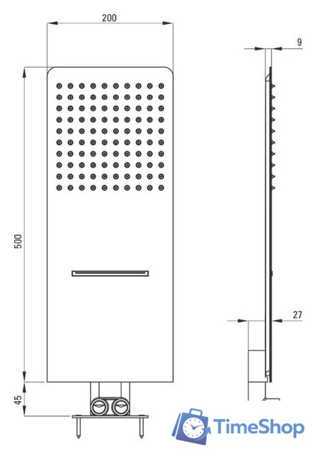Верхний душ Deante Multibox NAC 096K - Изображение №2 — Интернет-магазин Time-Shop