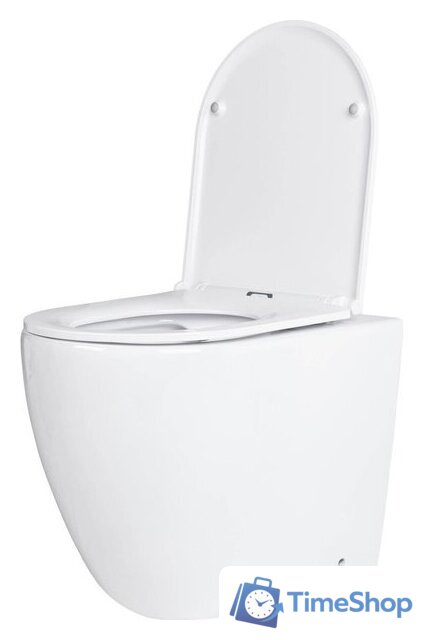 Унитаз подвесной Roxen Antares в комплекте с инсталляцией StounFix Dual Fresh 6 в 1 533395 (кнопка: белый глянец) - Изображение №6 — Интернет-магазин Time-Shop