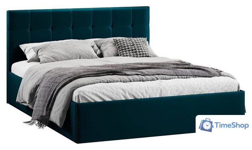 Кровать Трия Джоли Тип 1 универсальный 180x200 (велюр Confetti Izumrud) - Изображение №1 — Интернет-магазин Time-Shop