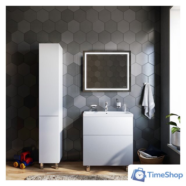  AM.PM Шкаф-пенал Gem 30 M90CSL0306WG (левый, белый глянец) - Изображение №6 — Интернет-магазин Time-Shop