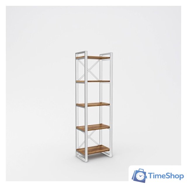 Стеллаж Hype Mebel Стандарт 50x170 (белый/дуб галифакс олово) - Изображение №1 — Интернет-магазин Time-Shop