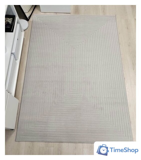 Ковер для жилой комнаты Radjab Carpet Сканди Сизаль Прямоугольник 10936B 12277RK (1.6x3, Grii/Grii) - Изображение №3 — Интернет-магазин Time-Shop