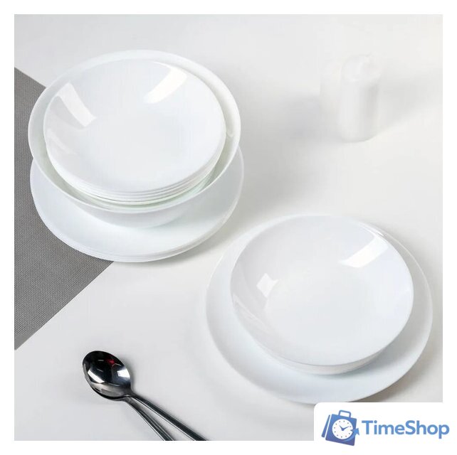 Набор тарелок Luminarc Zelie V3792 - Изображение №6 — Интернет-магазин Time-Shop