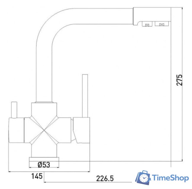 Смеситель Gross Aqua Ecolife 3120609MB - Изображение №2 — Интернет-магазин Time-Shop