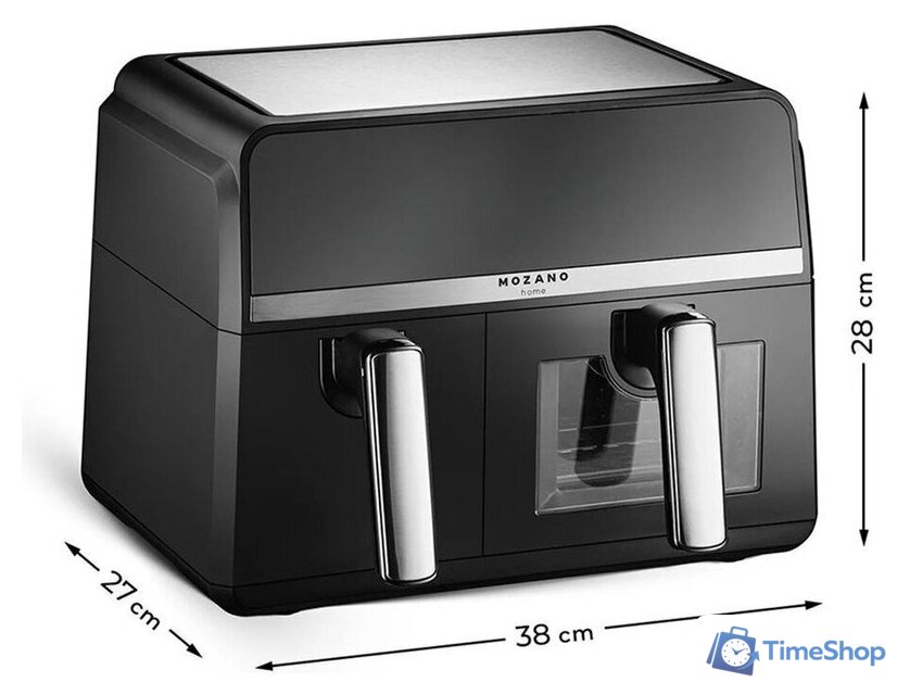 Аэрогриль (аэрофритюрница) Mozano DuoFry Unlimited 9L - Изображение №3 — Интернет-магазин Time-Shop