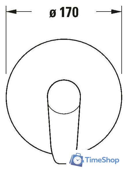 Смеситель без скрытого механизма Duravit B.1 chrom B14210010010 - Изображение №4 — Интернет-магазин Time-Shop