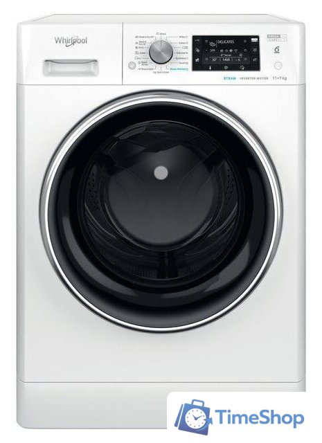 Стирально-сушильная машина Whirlpool FFWDD 1176258 BCV EE - Изображение №1 — Интернет-магазин Time-Shop