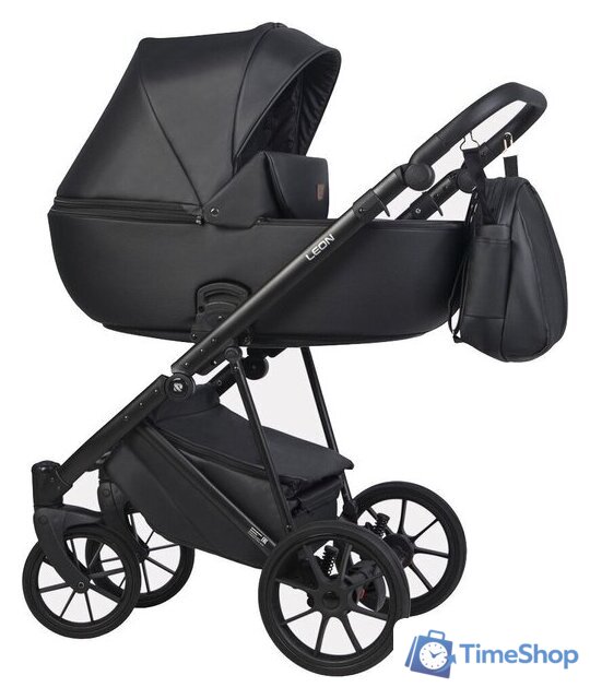 Универсальная коляска Riko Basic Leon (2 в 1, 04 черный) - Изображение №1 — Интернет-магазин Time-Shop
