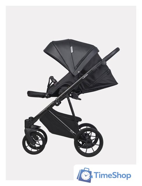 Универсальная коляска Riko Basic Leon (2 в 1, 04 черный) - Изображение №3 — Интернет-магазин Time-Shop