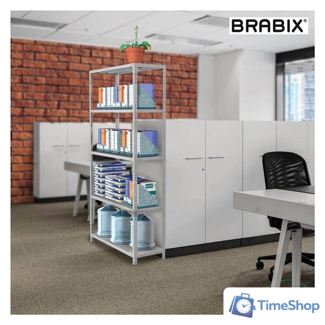 Стеллаж Brabix Ms Plus-200/30-5 291108 - Изображение №9 — Интернет-магазин Time-Shop