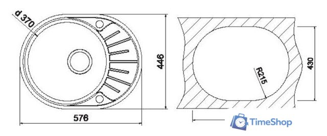Кухонная мойка Oulin OL-R101 - Изображение №2 — Интернет-магазин Time-Shop