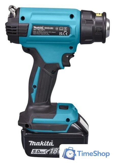 Промышленный фен Makita DHG181RT1J (с 1-им АКБ, кейс) - Изображение №4 — Интернет-магазин Time-Shop