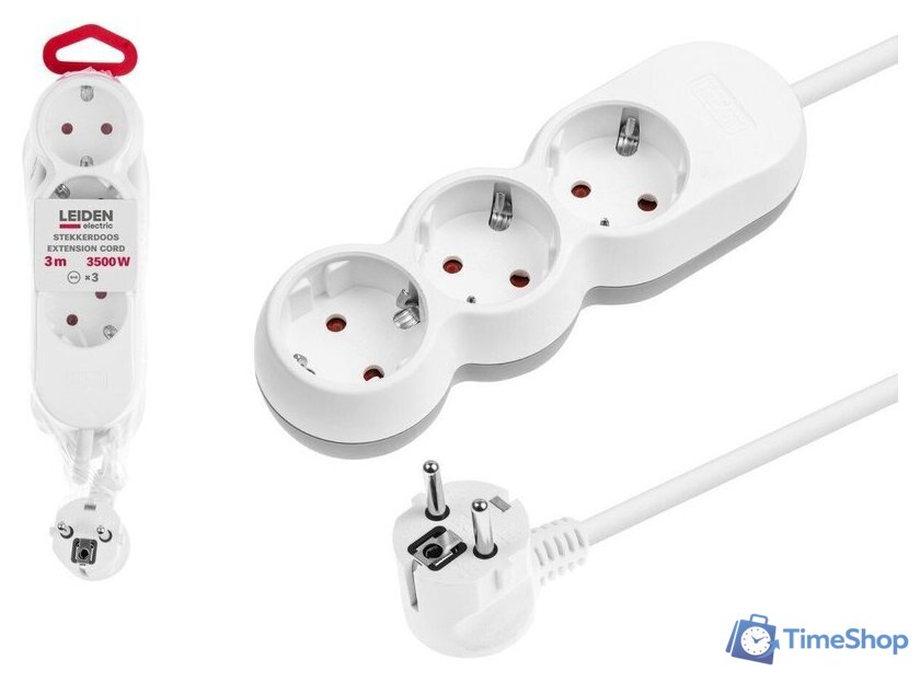 Удлинитель Leiden Electric 805014 (3м) - Изображение №1 — Интернет-магазин Time-Shop