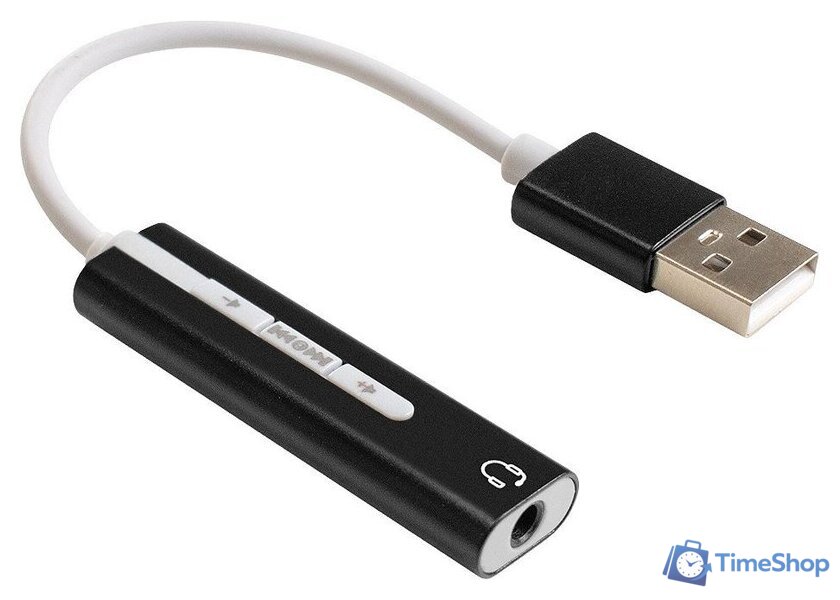 USB аудиоадаптер ExeGate EX-AU-04B EX296332RUS - Изображение №1 — Интернет-магазин Time-Shop