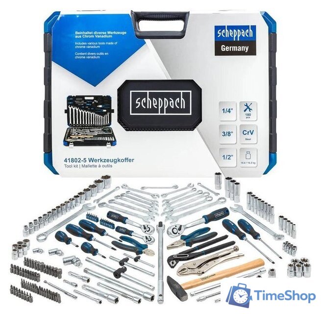 Набор домашнего мастера Scheppach Sch-41802-5 (180 предметов) - Изображение №1 — Интернет-магазин Time-Shop