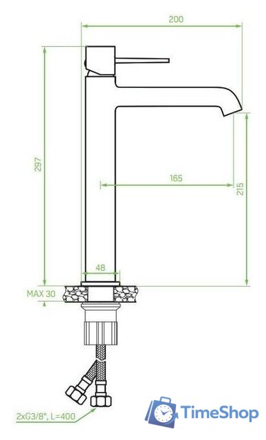 Смеситель Laveo Pola BAP 72ND - Изображение №2 — Интернет-магазин Time-Shop