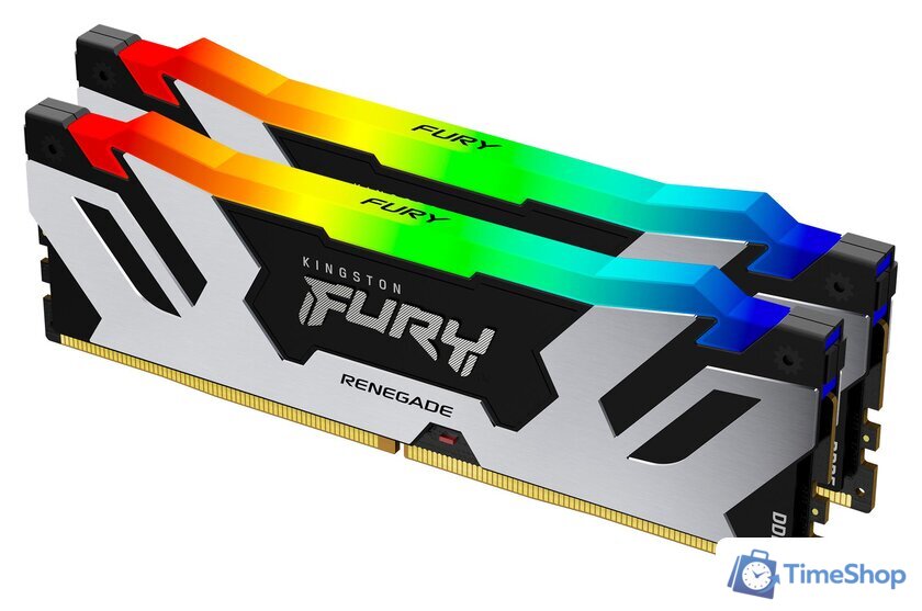 Оперативная память Kingston FURY Renegade RGB 2x16ГБ DDR5 6400МГц KF564C32RSAK2-32 - Изображение №1 — Интернет-магазин Time-Shop