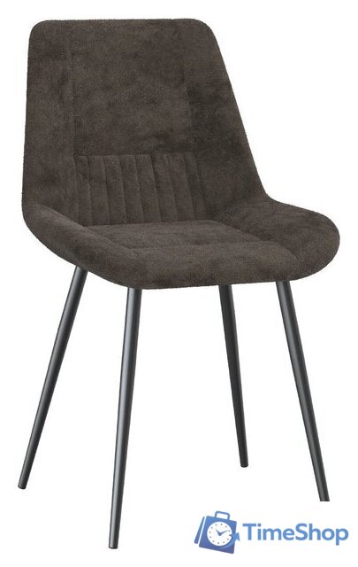 Стул Олмеко Николь (велюр Панда браун шоколад/черный) - Изображение №1 — Интернет-магазин Time-Shop