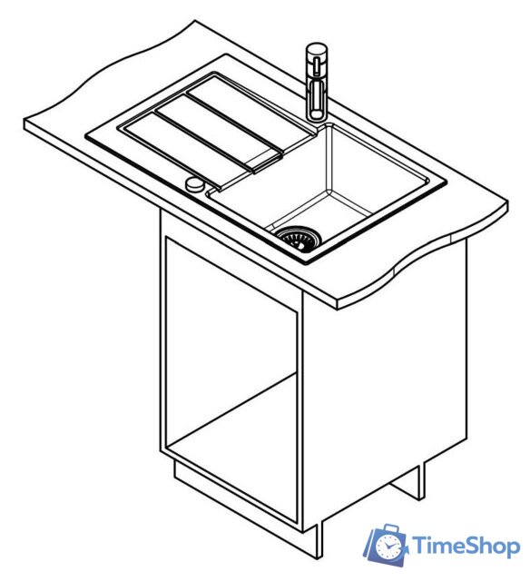 Кухонная мойка Franke Sirius 2.0 S2D 611-78 (оникс) - Изображение №6 — Интернет-магазин Time-Shop