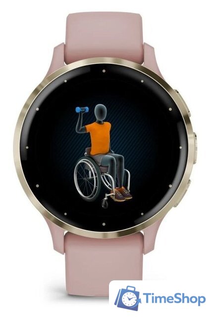 Умные часы Garmin Venu 3S (розовый, с силиконовым ремешком) - Изображение №4 — Интернет-магазин Time-Shop
