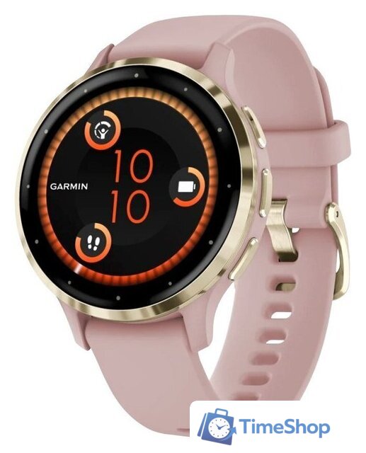 Умные часы Garmin Venu 3S (розовый, с силиконовым ремешком) - Изображение №1 — Интернет-магазин Time-Shop