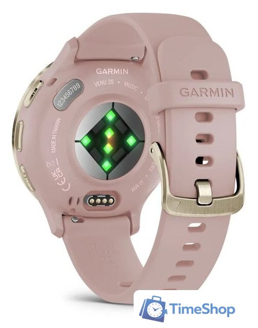 Умные часы Garmin Venu 3S (розовый, с силиконовым ремешком) - Изображение №8 — Интернет-магазин Time-Shop