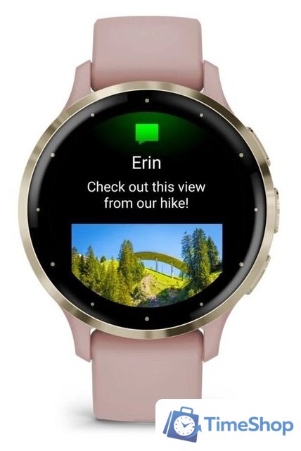 Умные часы Garmin Venu 3S (розовый, с силиконовым ремешком) - Изображение №3 — Интернет-магазин Time-Shop