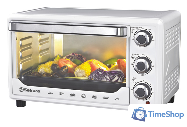 Мини-печь Sakura SA-7000WP - Изображение №1 — Интернет-магазин Time-Shop