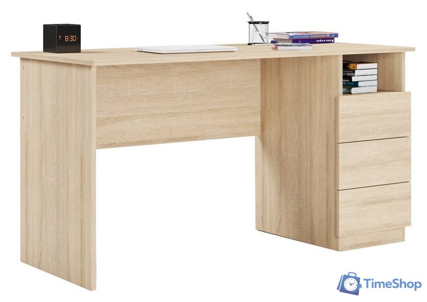 Стол Mio Tesoro Велия МВ-08 140х60 (дуб сонома) - Изображение №1 — Интернет-магазин Time-Shop