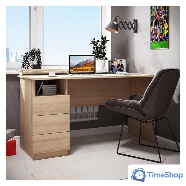 Стол Mio Tesoro Велия МВ-08 140х60 (дуб сонома) - Изображение №7 — Интернет-магазин Time-Shop