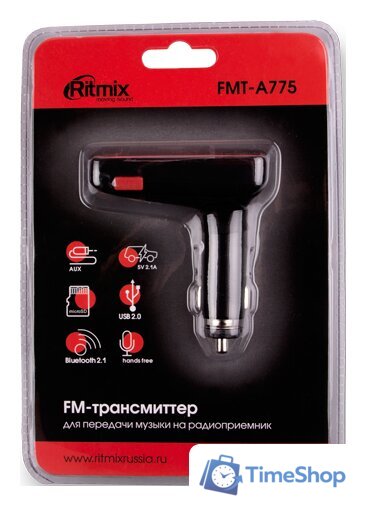 FM-модулятор Ritmix FMT-A775 - Изображение №4 — Интернет-магазин Time-Shop