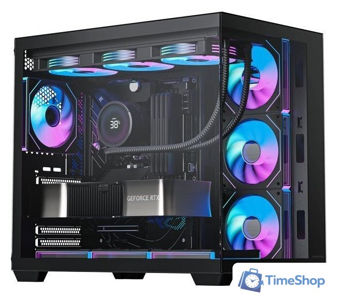 Корпус XASTRA QW500 7ARGB-C10-UC (черный) - Изображение №9 — Интернет-магазин Time-Shop