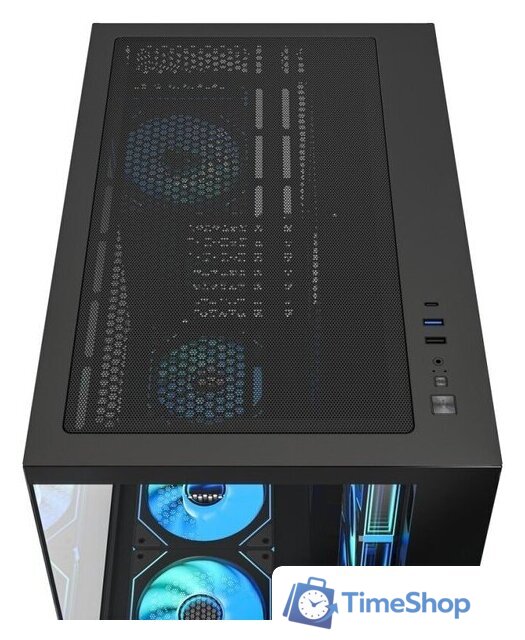Корпус XASTRA QW500 7ARGB-C10-UC (черный) - Изображение №7 — Интернет-магазин Time-Shop