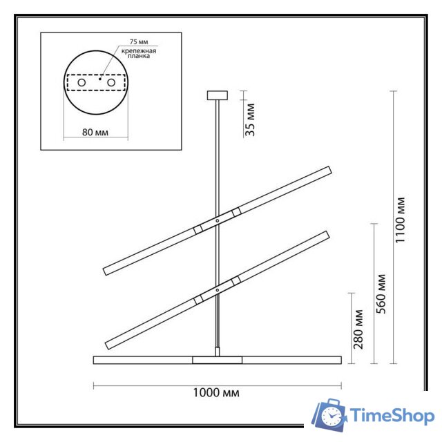 Подвесная люстра Odeon Light Soho 4307/6 - Изображение №2 — Интернет-магазин Time-Shop